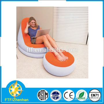 Inflatable PVC Colorful Comfort Air Sofa Chair Cruiser foot rest